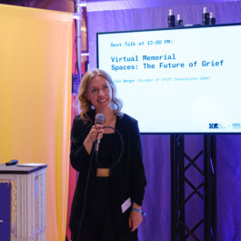 medianetbb_Paul Alexander Probst_3 Lilli Berger Founder of VYVYT und farvel dem ersten virutellen 3D Erinnerungsraum